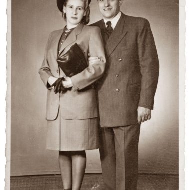 Chaskiel Morgenstern z żoną Ireną